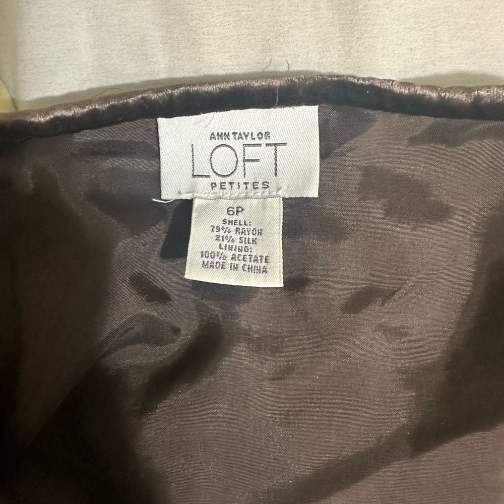 Ann Taylor Loft Brown Frill Skirt - Picture 3 of 3